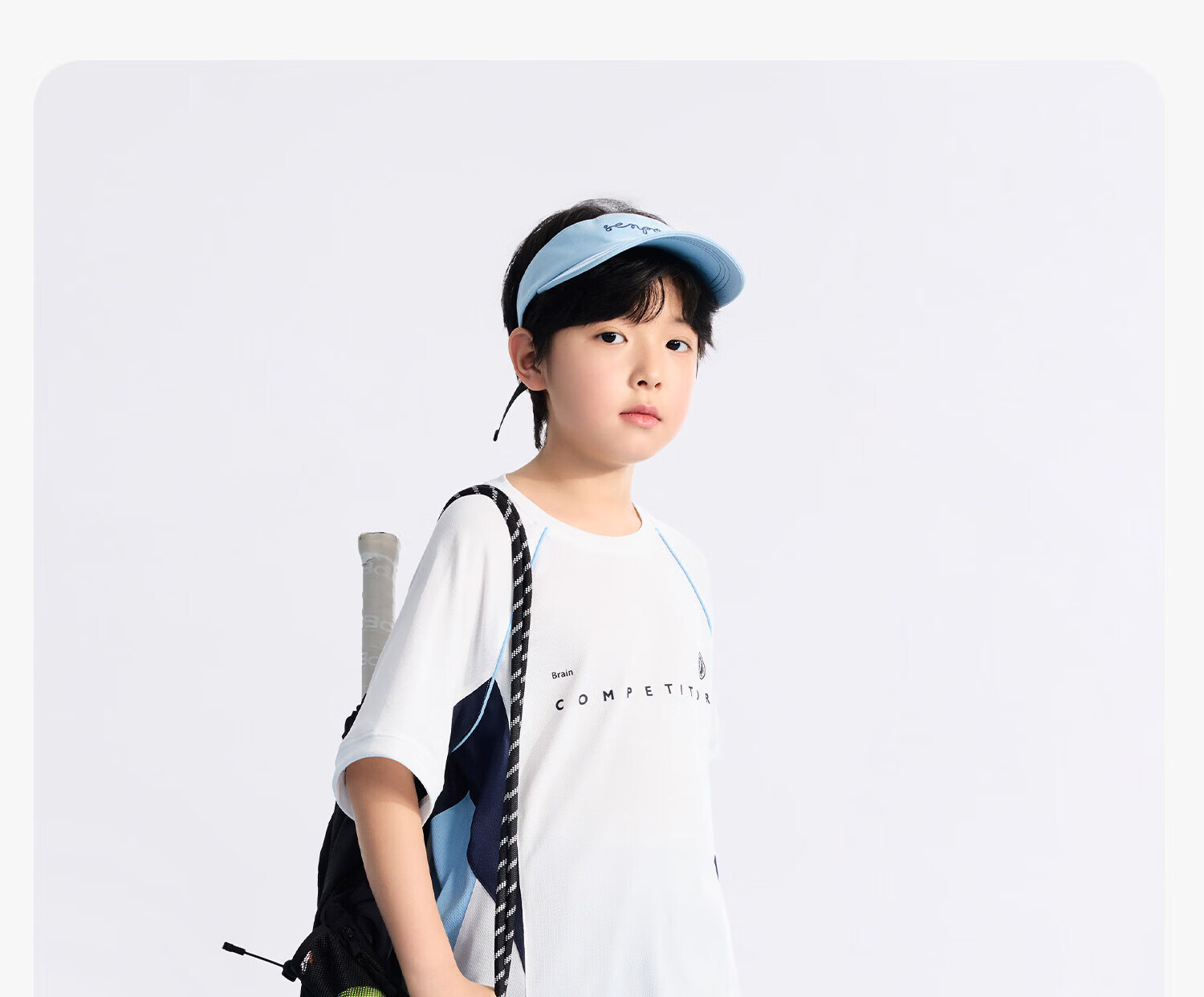 Zuo Xi Boys' Summer Sportswear Set A-Class 2026 Patchwork Mesh Quick-Dry Breathable White 150 32